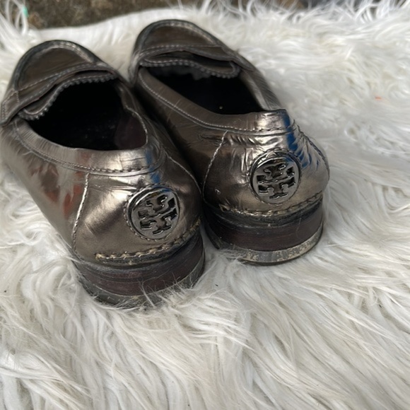 Tory Burch Clatyon Loafers Metallic Color Anthracite size 8 - Picture 5 of 7